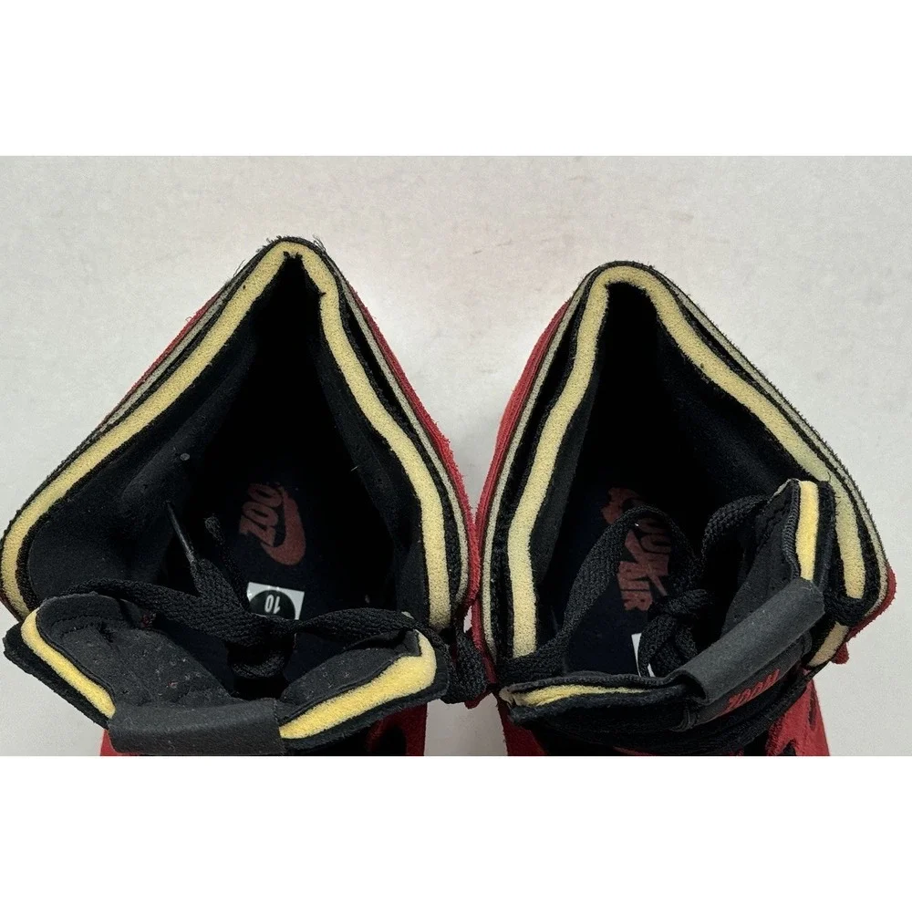 Jordan 1 High Zoom Air Comfort Red Suede Men's Size 10 CT0978-600 Shoes‎